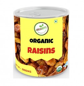 Orgabite Organic Raisins   Tin  200 grams